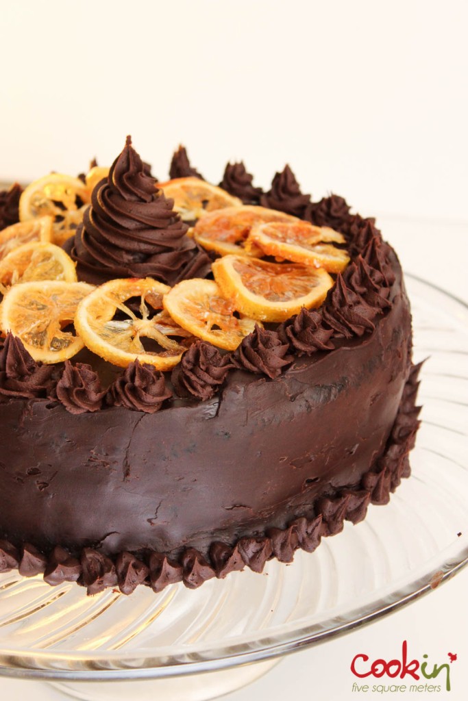 My 27th Birthday Chocolate Orange Cake with Candied Citrus Recipe - Cookin5m2-6