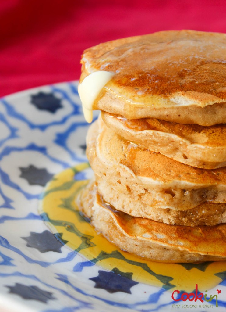 Apple Butter Bourbon Pancakes Recipe - Cookin5m2-2