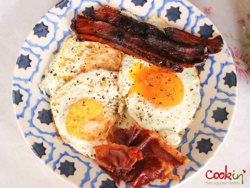 Bacon and Eggs Breakfast Recipe - Cookin5m2-1